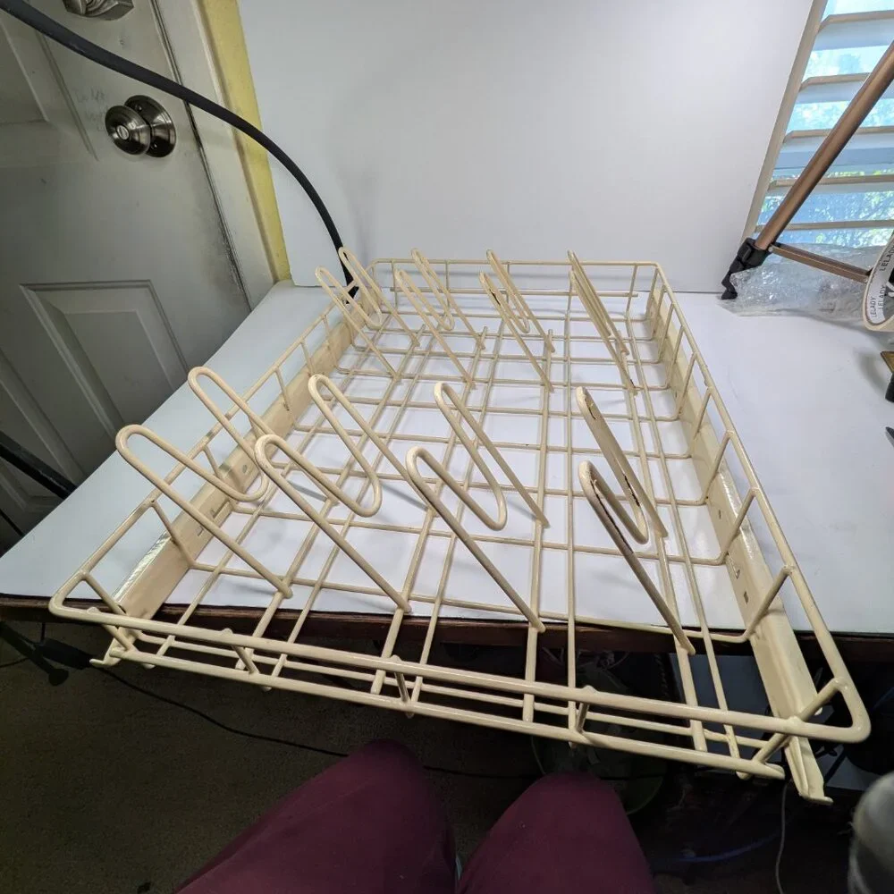 Retro Dishwasher Rack Organizer for HEAVY Scrapbook Storage or Pot Lid Holder